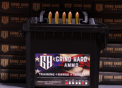 AMMO CAN 9mm 115 gr. -NEW-Premium Training Rounds Grind Hard Ammo